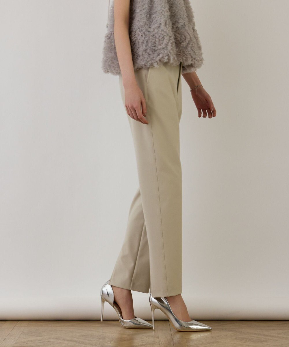 GRACE CONTINENTAL ストレッチテーパードパンツ 