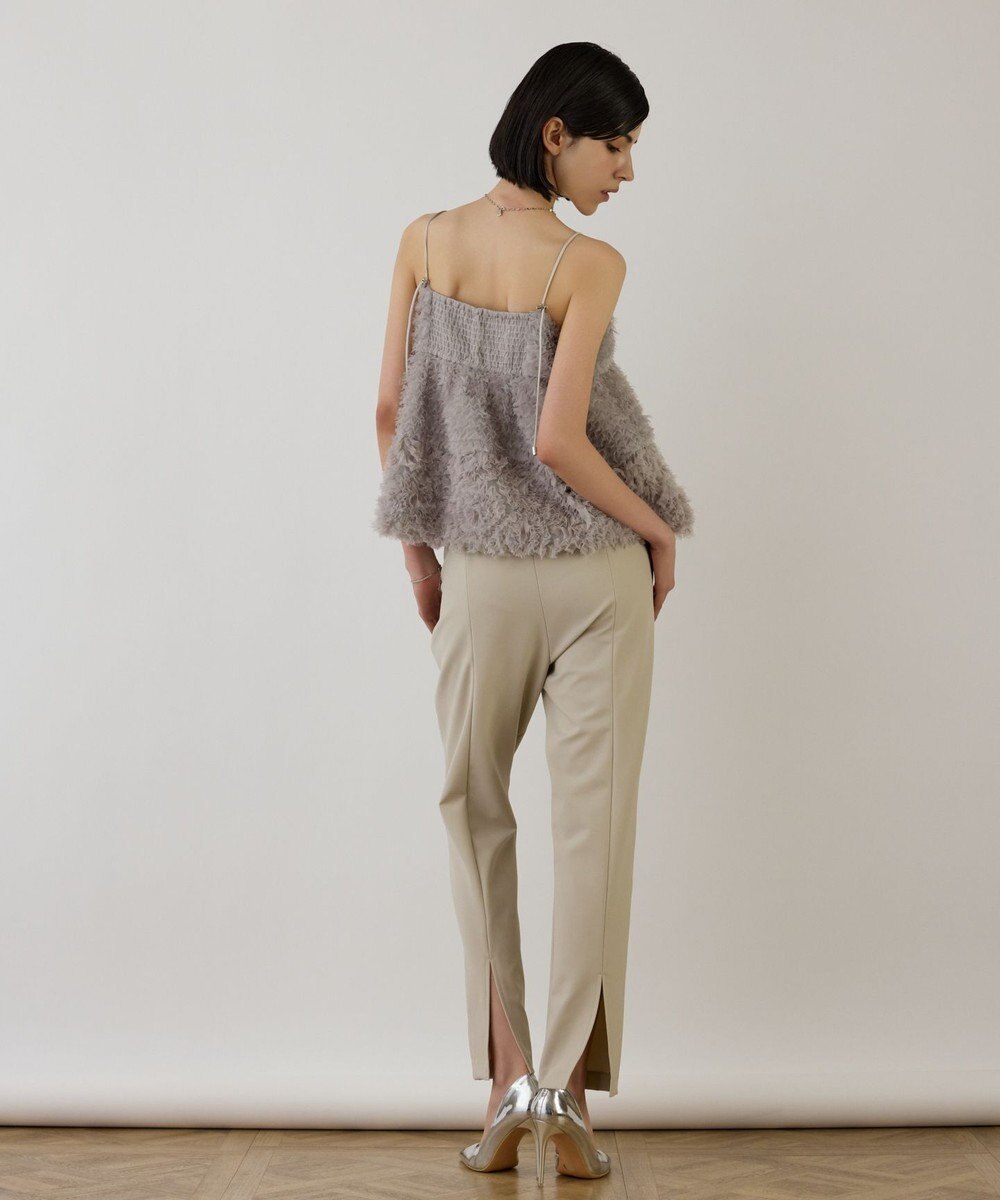 GRACE CONTINENTAL ストレッチテーパードパンツ 