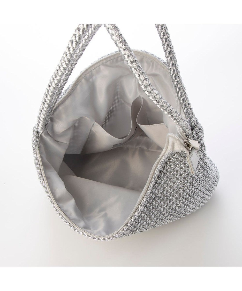 UNBILLION カシュカシュ cachecache / 2wayハンドルメタリックコード編みトートバッグ 