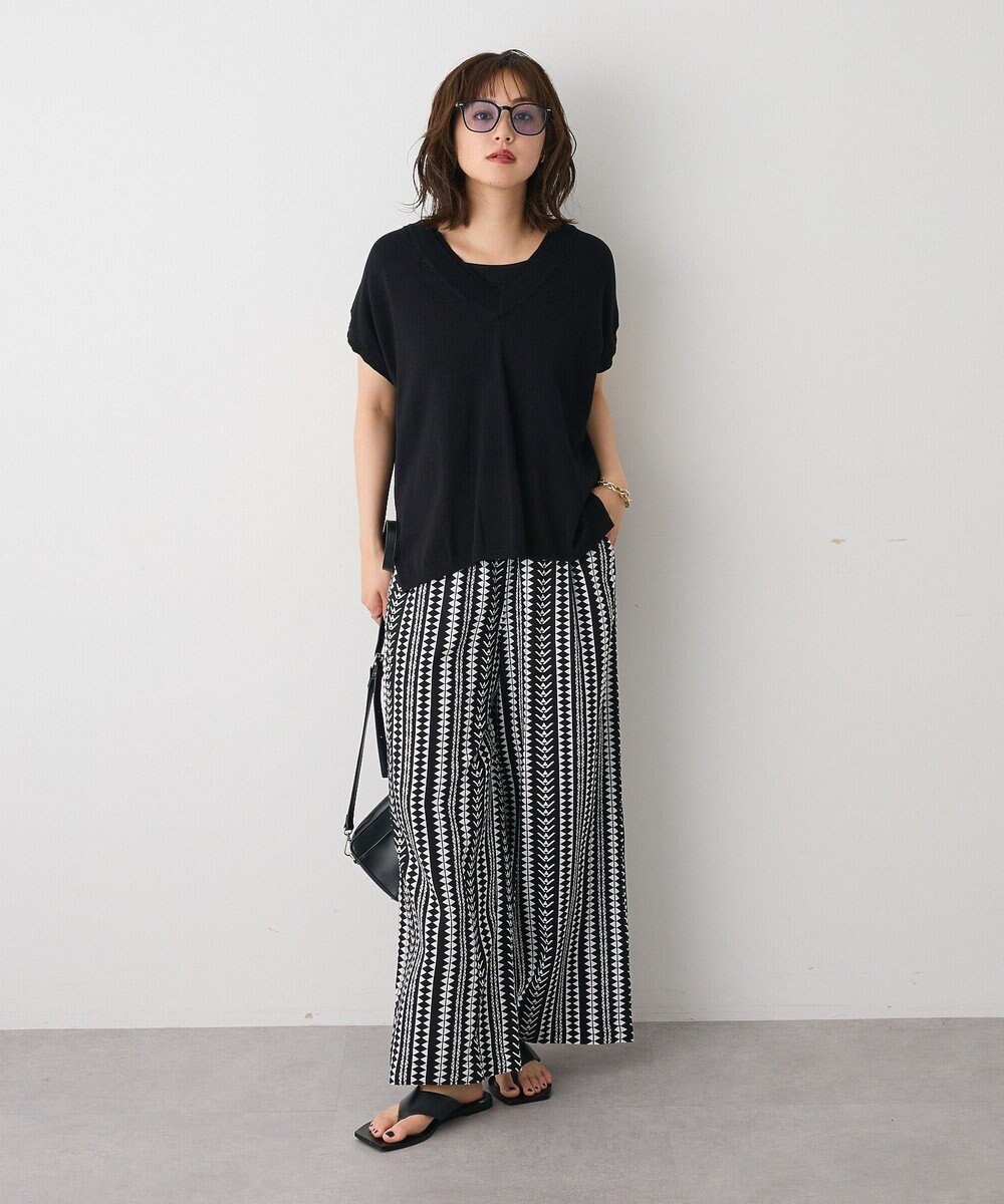 CRAFT STANDARD BOUTIQUE レーヨン総柄ワイドパンツ 