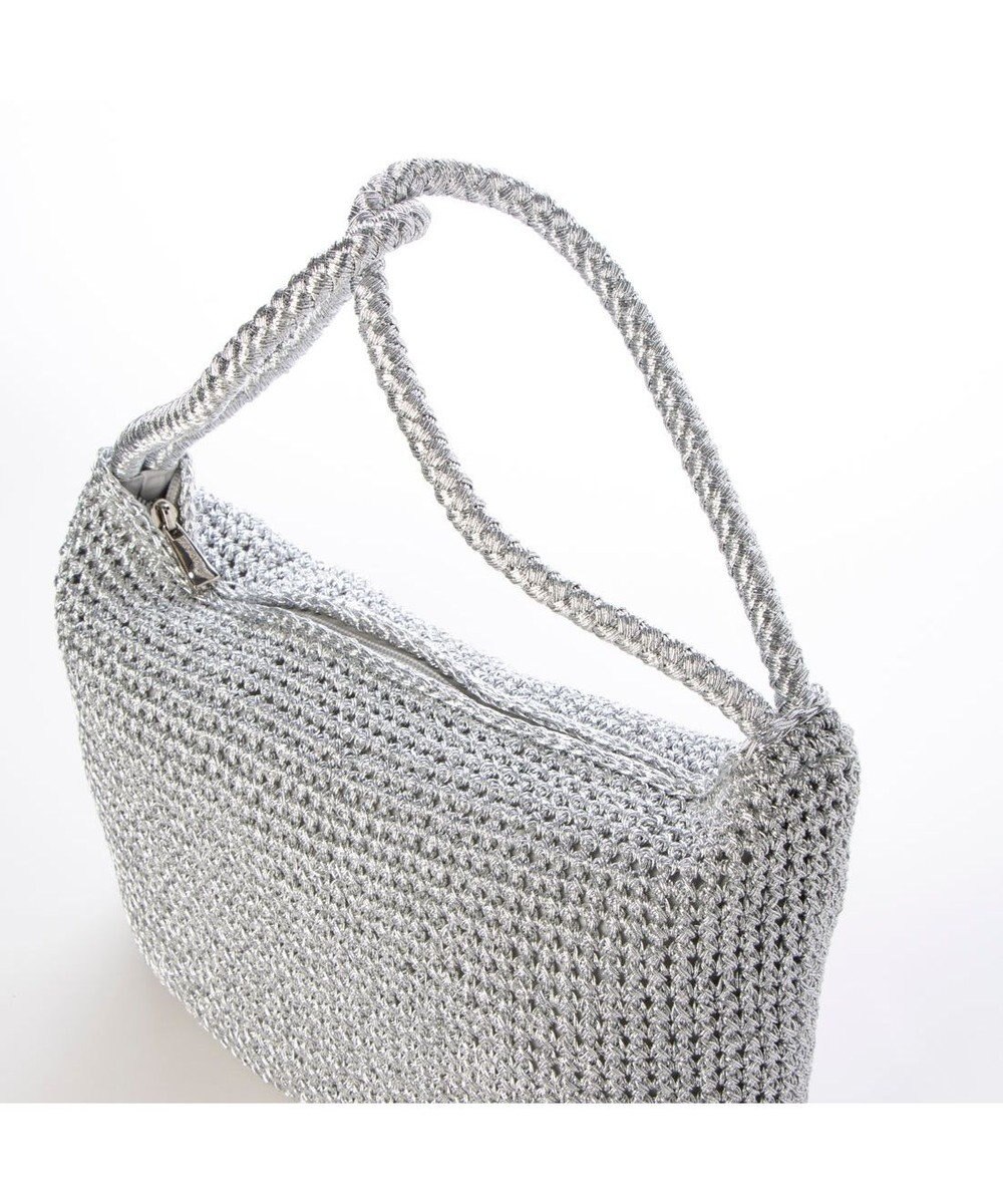 UNBILLION カシュカシュ cachecache / 2wayハンドルメタリックコード編みトートバッグ 