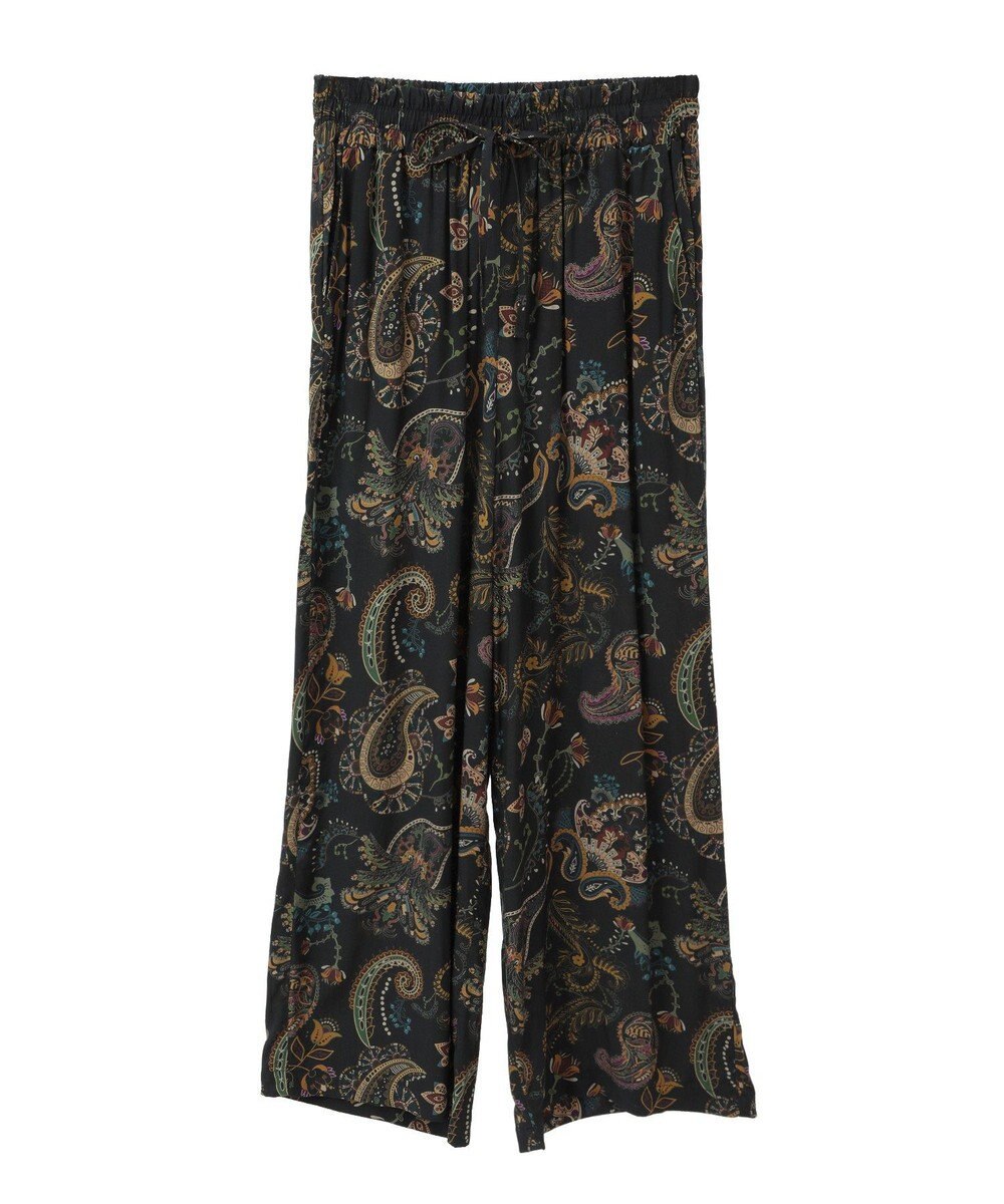 CRAFT STANDARD BOUTIQUE レーヨン総柄ワイドパンツ 