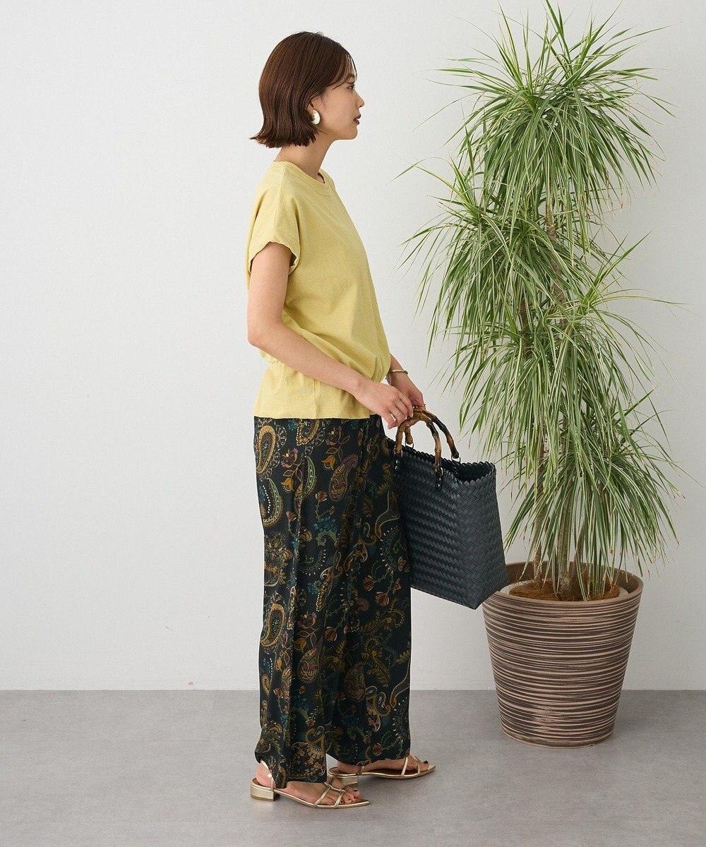 CRAFT STANDARD BOUTIQUE レーヨン総柄ワイドパンツ 