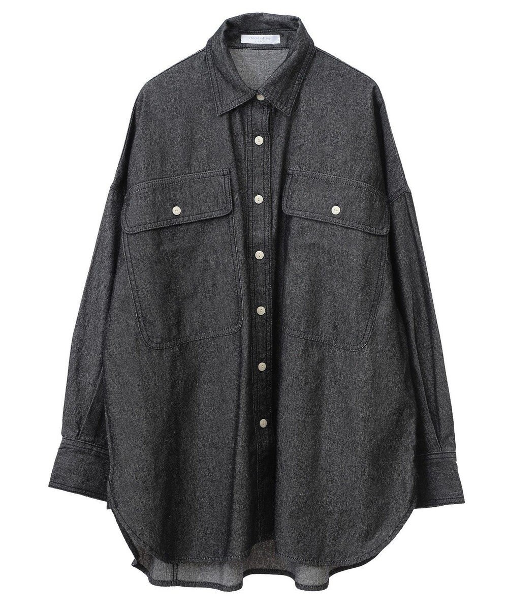 Green Parks デニムＢＩＧシャツ 