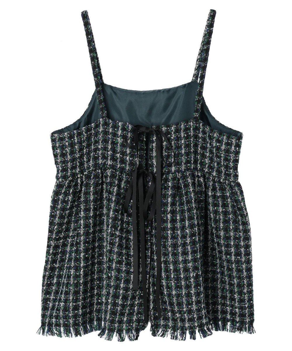 Green Parks ・ＥＬＥＮＣＡＲＥ　ＤＵＥ　ツイードバックリボンキャミ 