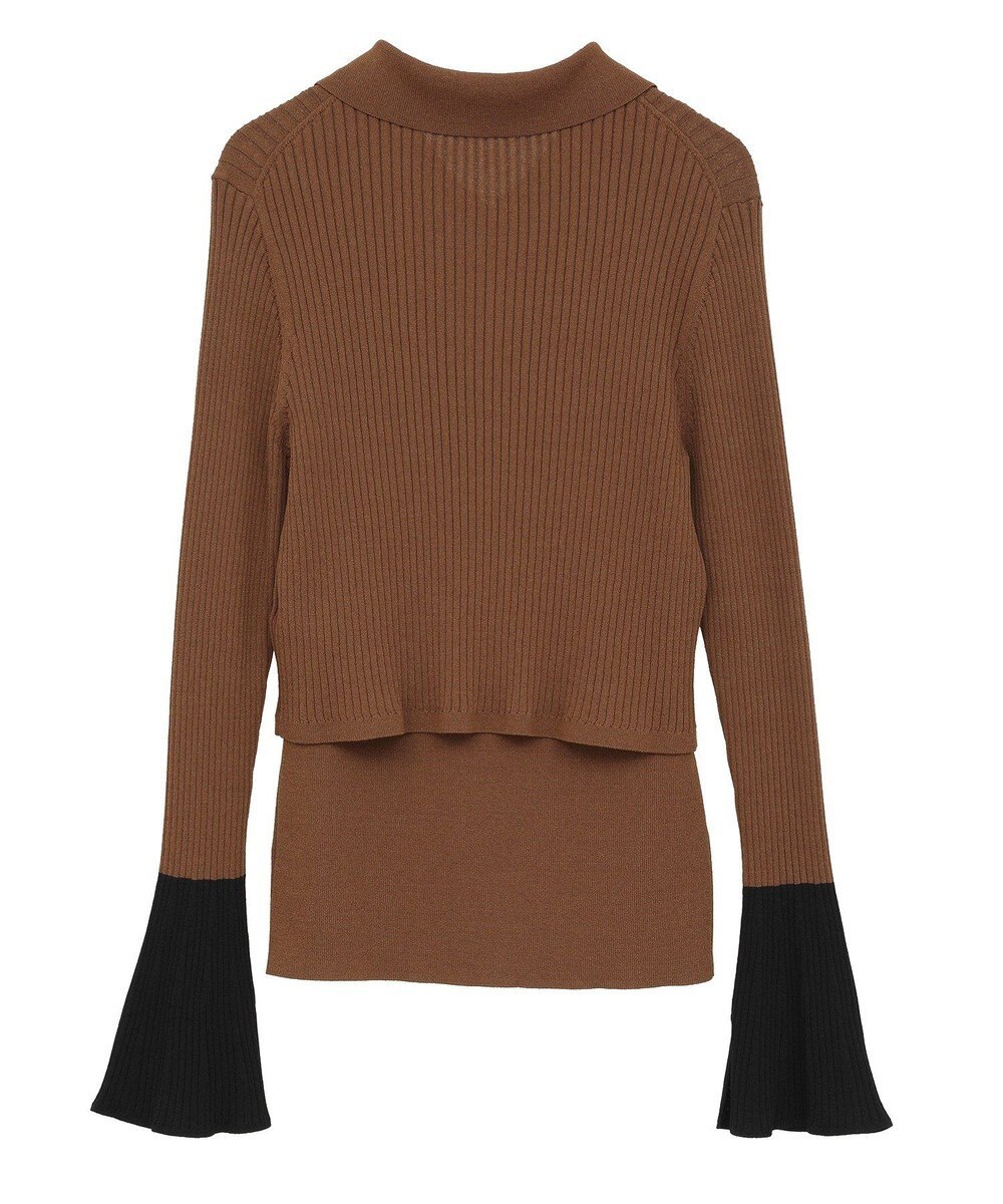 YECCA VECCA 【2点SET】キャミセット襟付きZIPカーディガン 