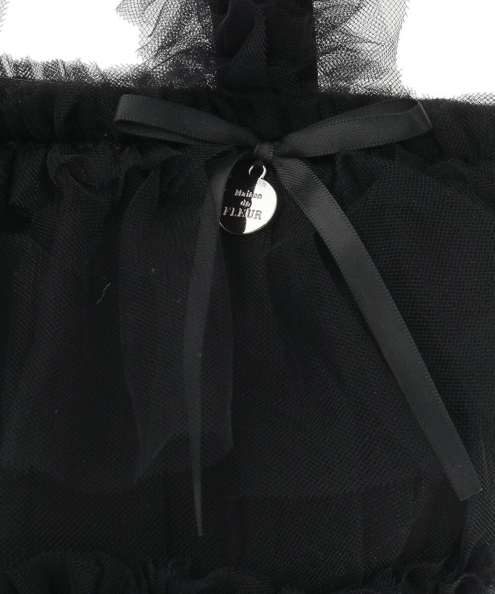 Maison de FLEUR チュールフリル2Wayトートバッグ 