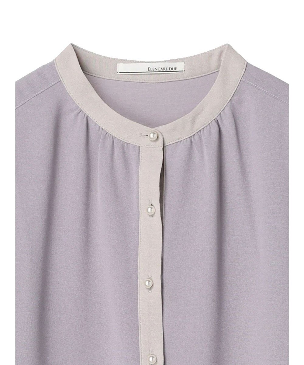 Green Parks ・ＥＬＥＮＣＡＲＥ　ＤＵＥ　バイカラーブラウス 