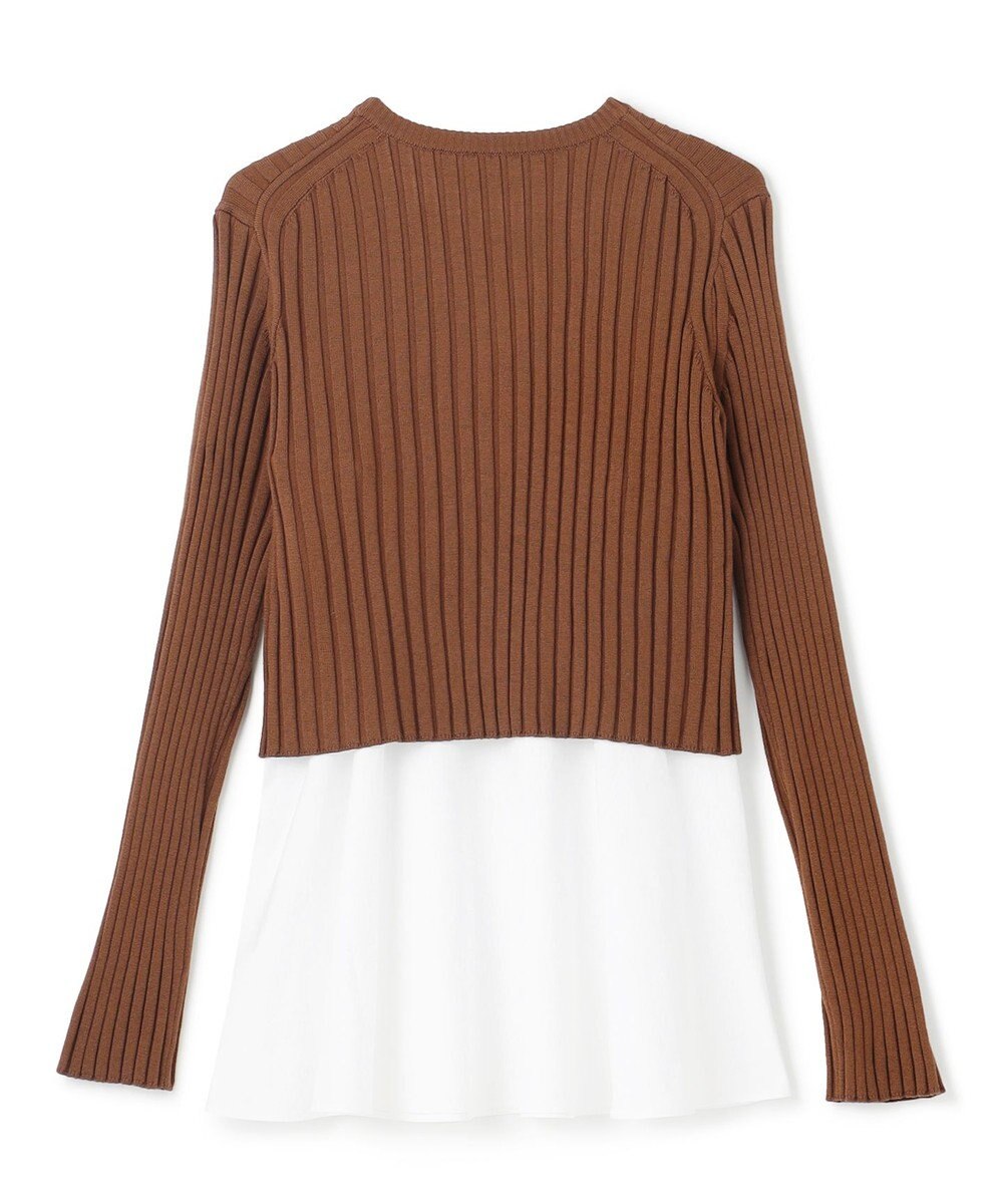 BEIGE， 【WEB限定】AMBRE / キャミ付きクロップドニット 