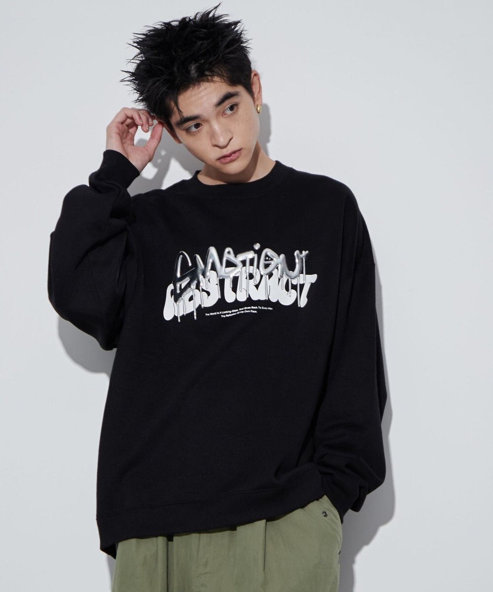 WEGO メタリックロゴプルオーバー 