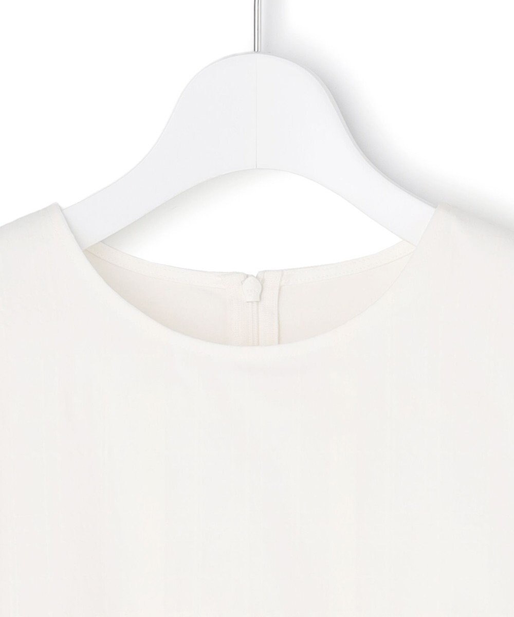 23区 【先行予約】シアーチェックレイヤード フレア Tブラウス 