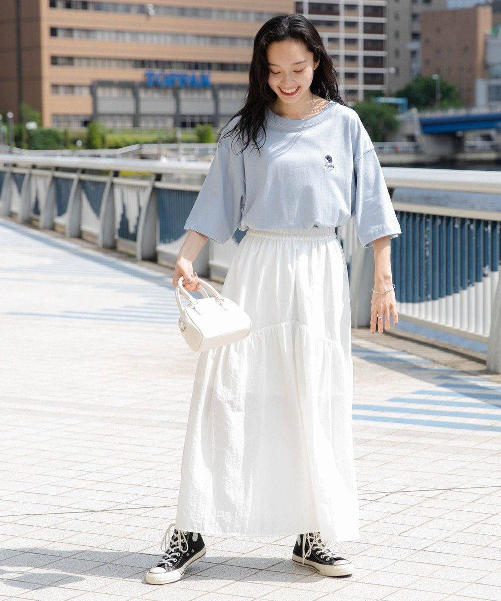 WEGO 【ユニセックス着用ITEM/綿100%/SMLサイズ展開】リラックスフィットワンポイントT（S） 