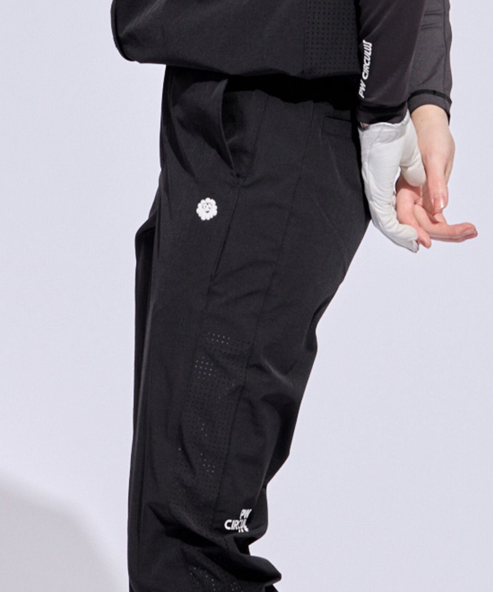 PW CIRCULUS 【WOMEN】サイドパンチング テーパードパンツ ゴルフウェア レディース 