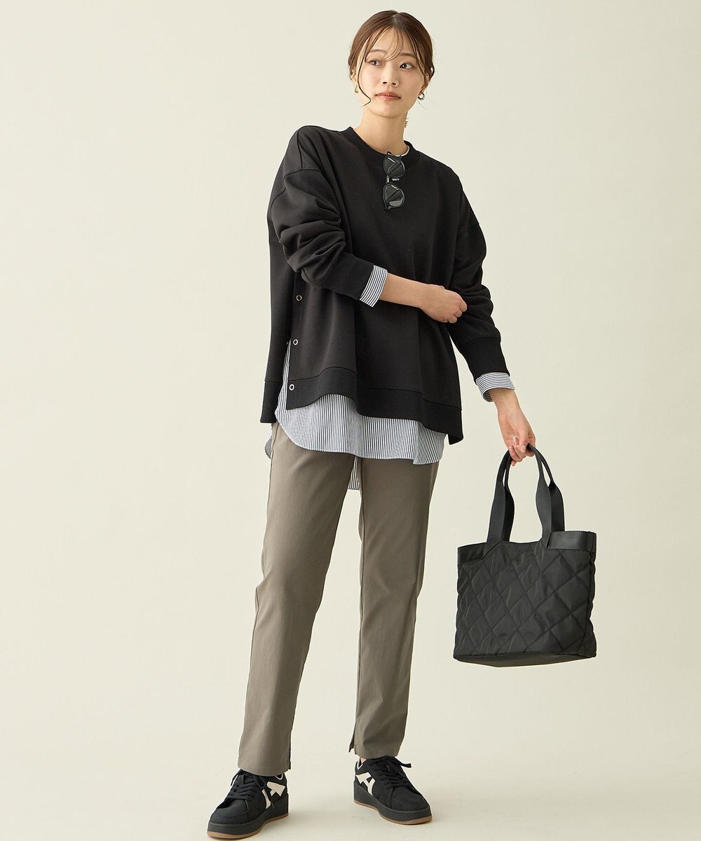 ANY L サイドドットダンボールトレーナー 