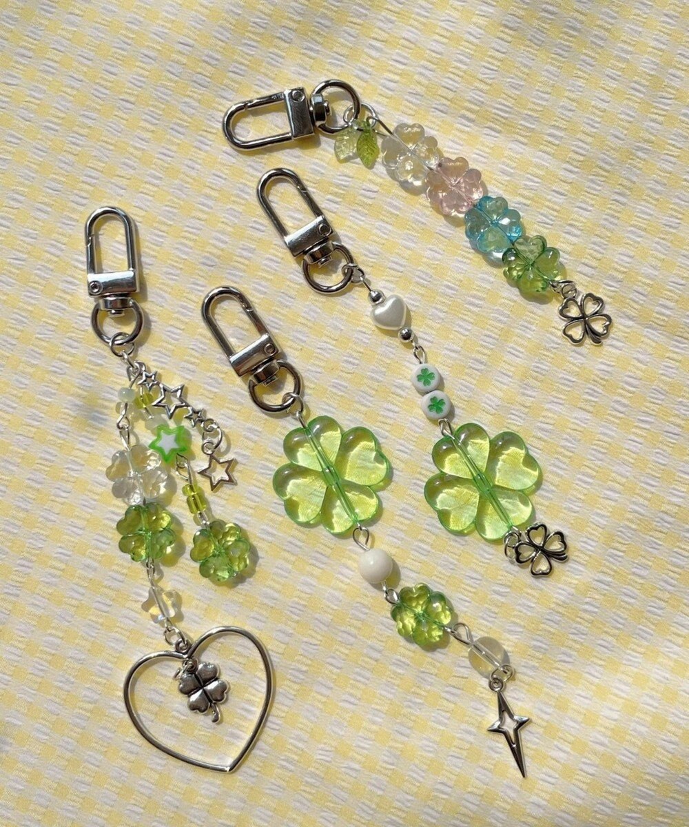 WEGO クローバービーズキーホルダー 