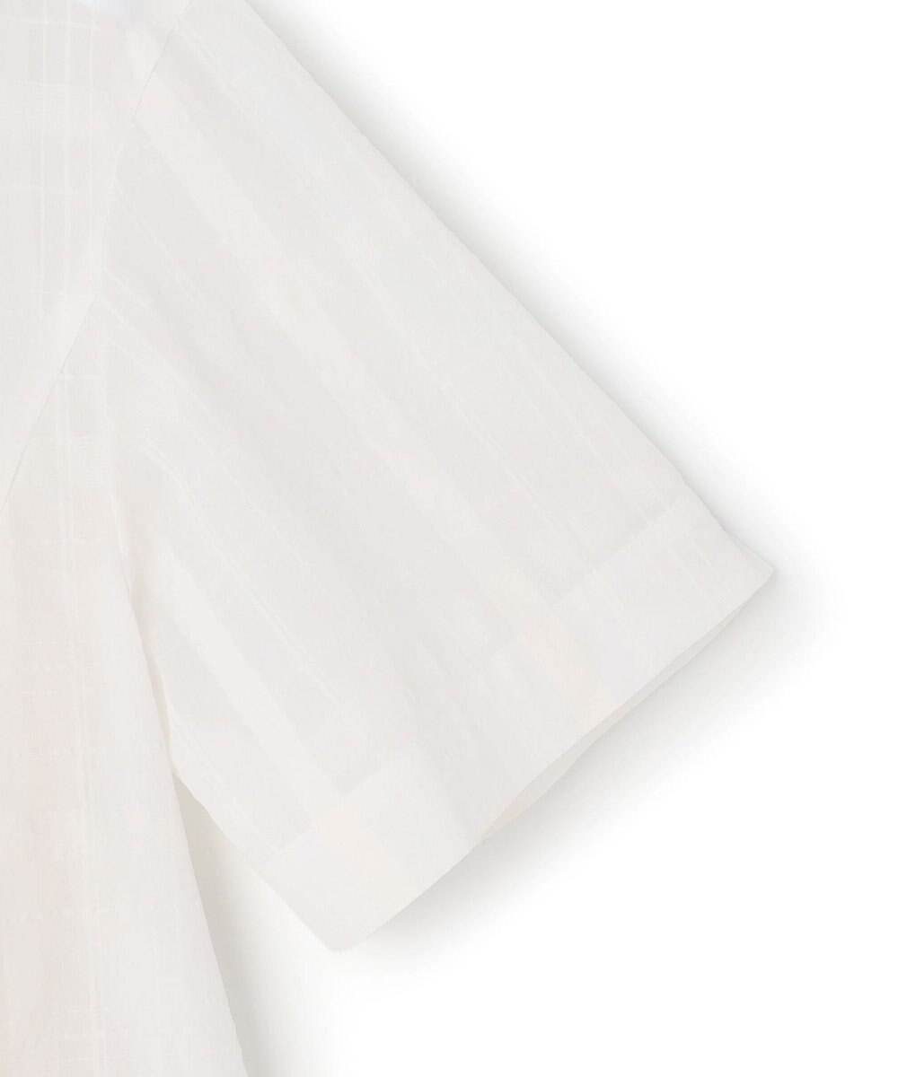 23区 【先行予約】シアーチェックレイヤード フレア Tブラウス 