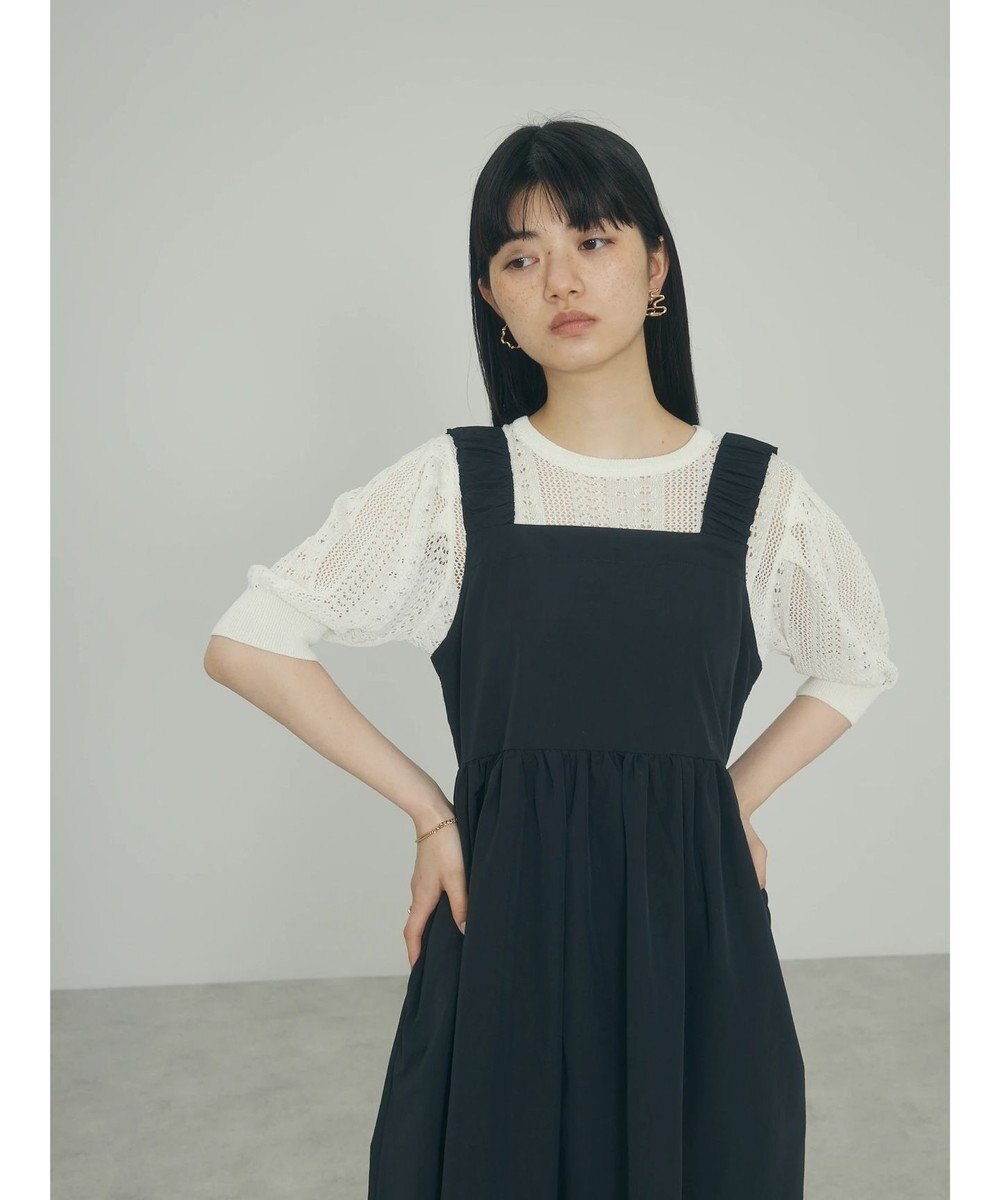 Green Parks ａ．透かし柄ニットプルオーバー 