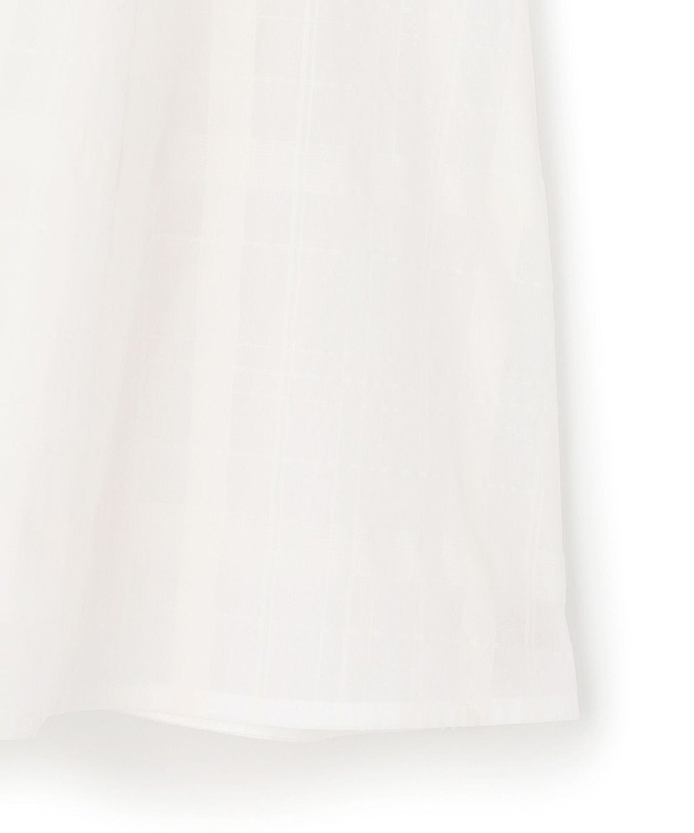 23区 【先行予約】シアーチェックレイヤード フレア Tブラウス 