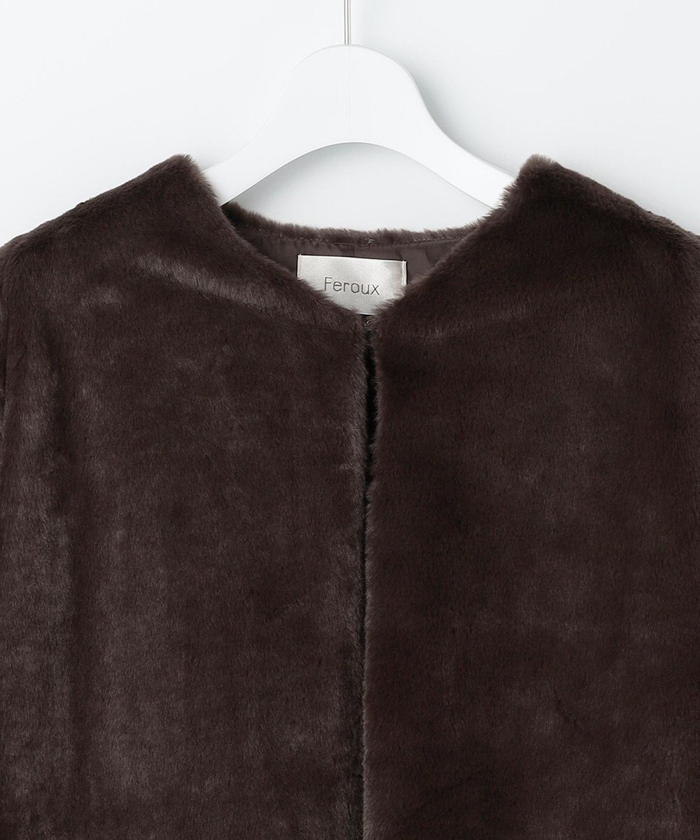 Feroux フェイクファー ジャケット 