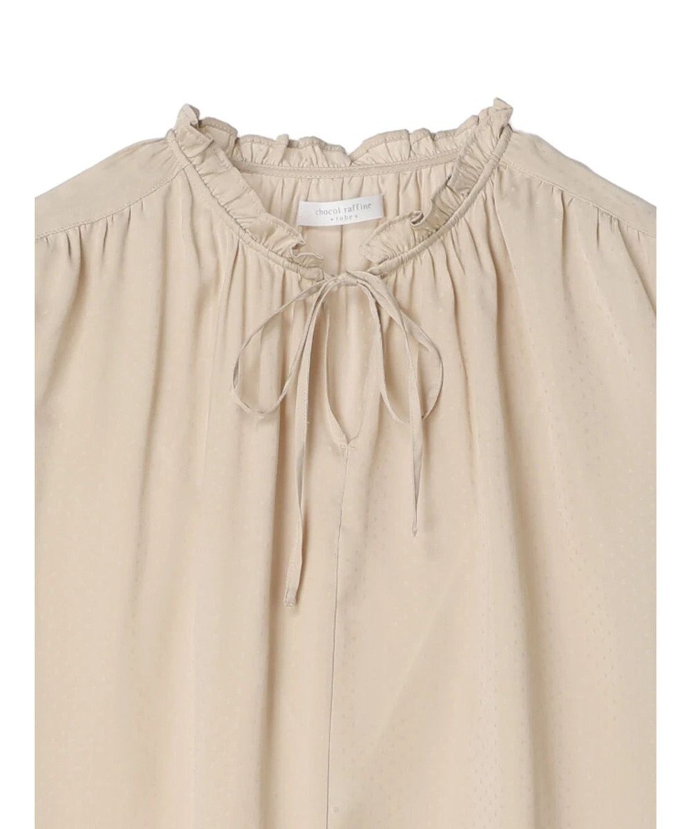 Green Parks とろみ衿フリルブラウス 