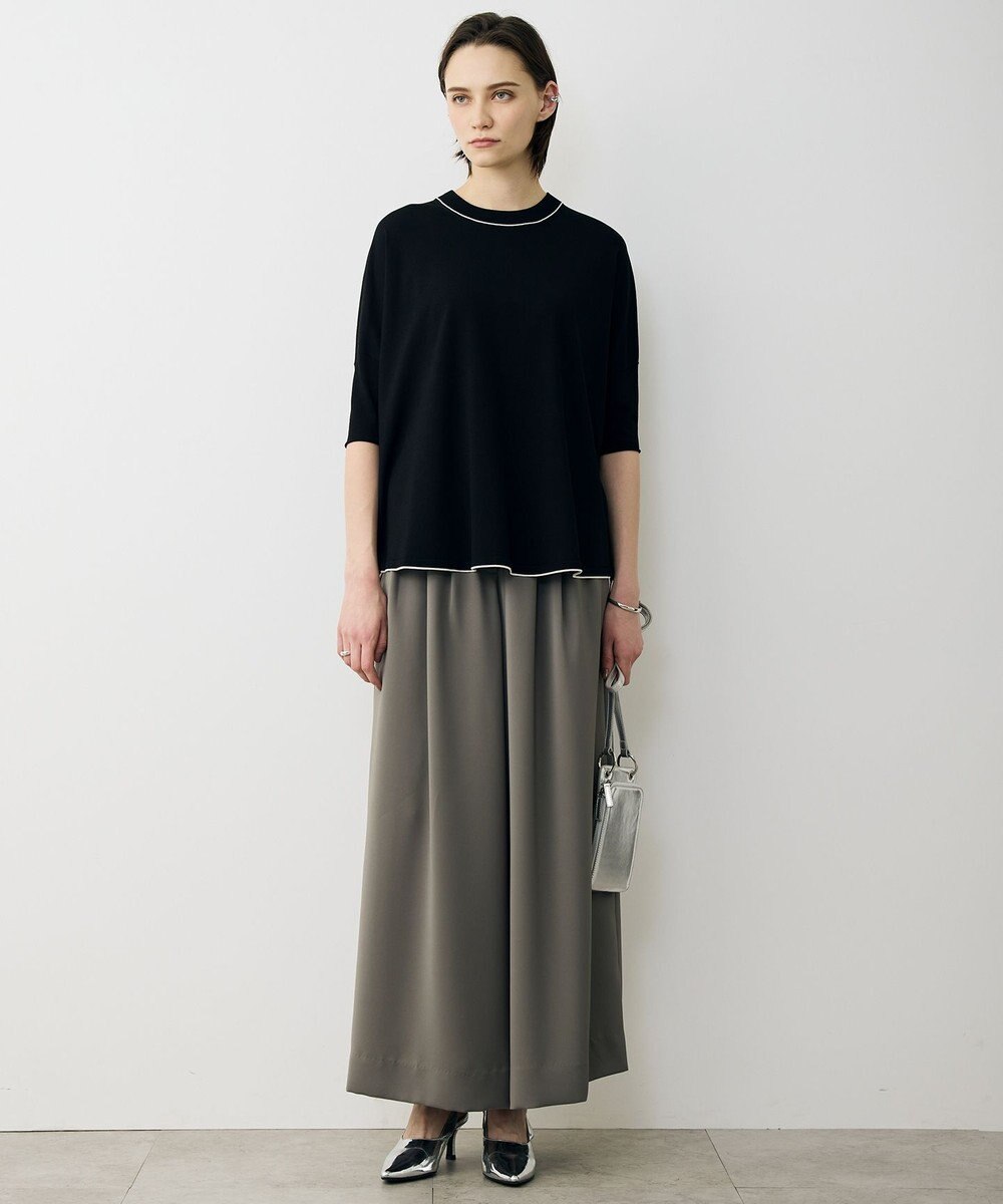 ICB 【先行予約】 ドレープツイル ボリュームワイドパンツ 