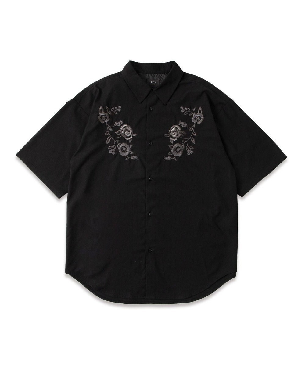 WEGO TRフラワーモチーフシャツ（S） 