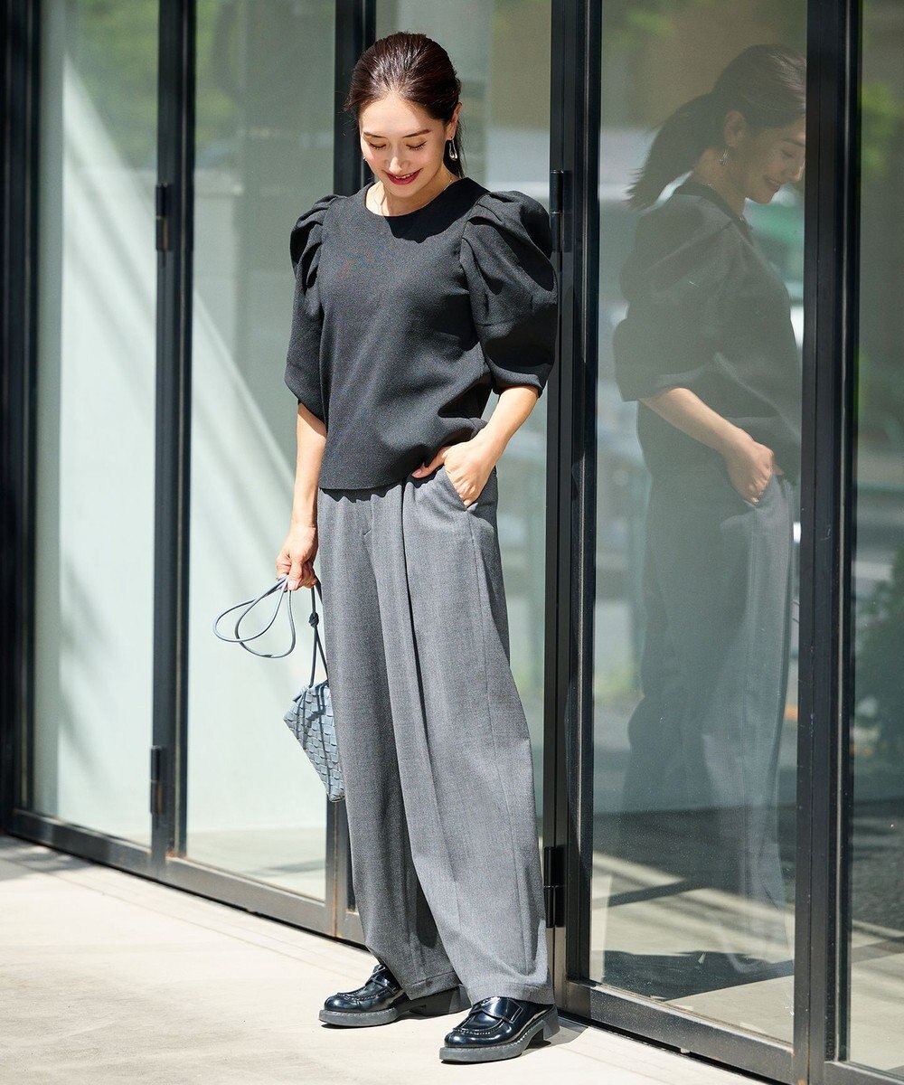 #Newans 【セレモニーにも】パフスリーブニット 