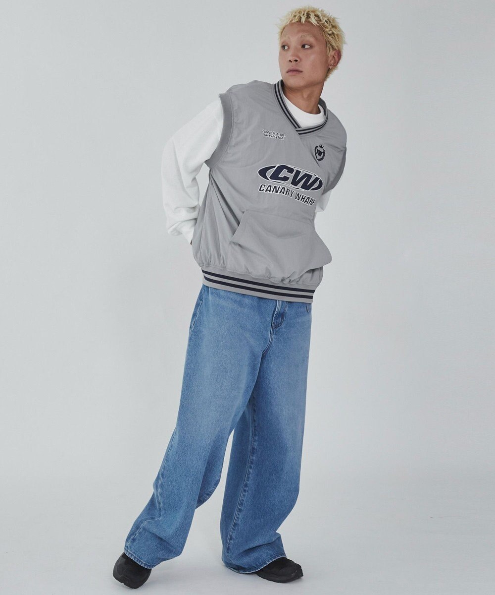 WEGO ナイロンVネックベスト 