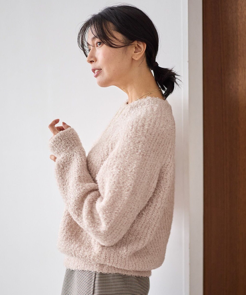 ANY カーリーファンシーニット 