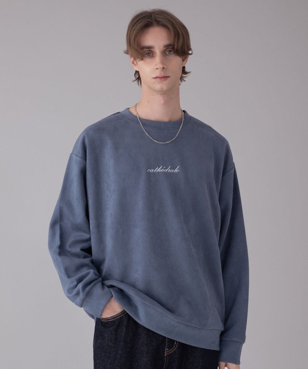 WEGO 【ユニセックス着用ITEM/2点SET/MLサイズ展開】アクセ付きフェイクスウェードプルオーバー 