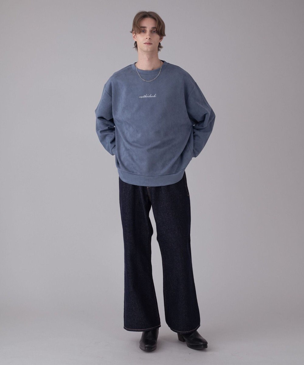 WEGO 【ユニセックス着用ITEM/2点SET/MLサイズ展開】アクセ付きフェイクスウェードプルオーバー 