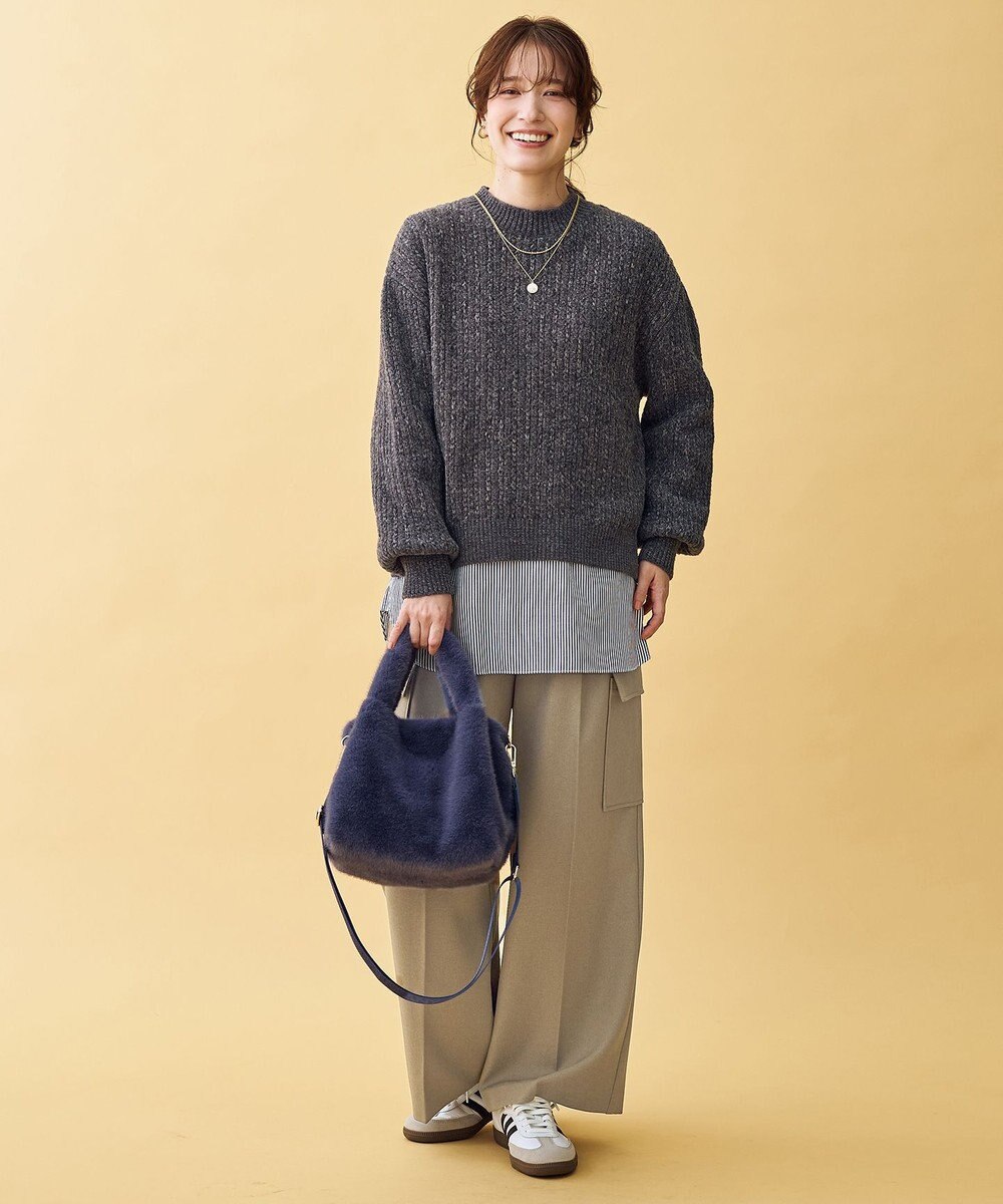 ANY レーシーモールニット 