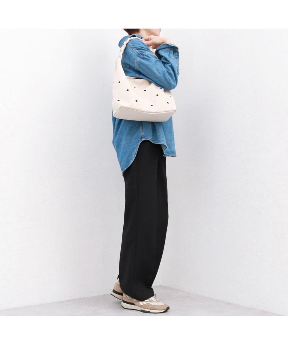 UNBILLION カシュカシュ cachecache / 三つ編みハンドルドット刺繍トート 