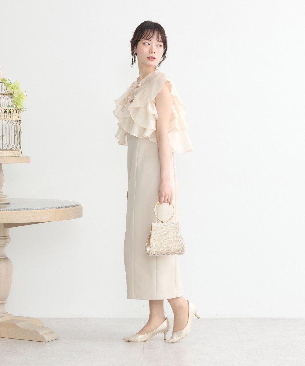 earth music&ecology SET2点フリルボレロ＋ナローワンピース 