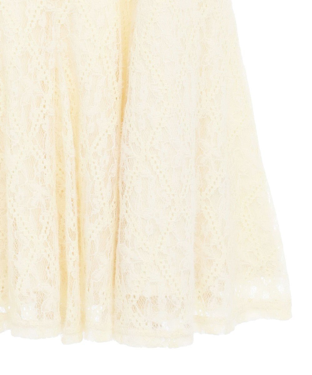 earth music&ecology フロントギャザー起毛レースミニワンピース 