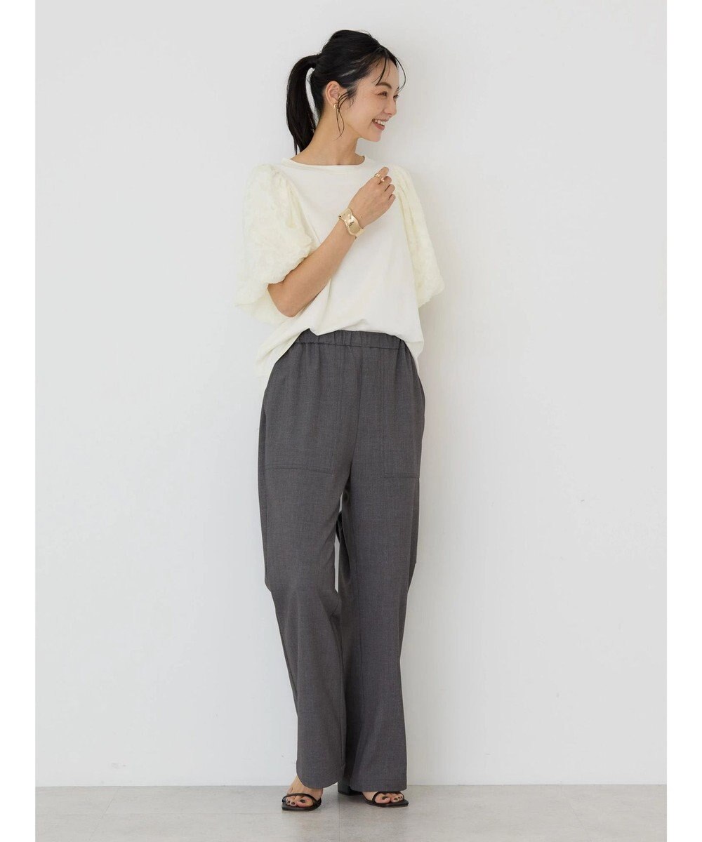 AMERICAN HOLIC ジャガードスリーブカットプルオーバー 