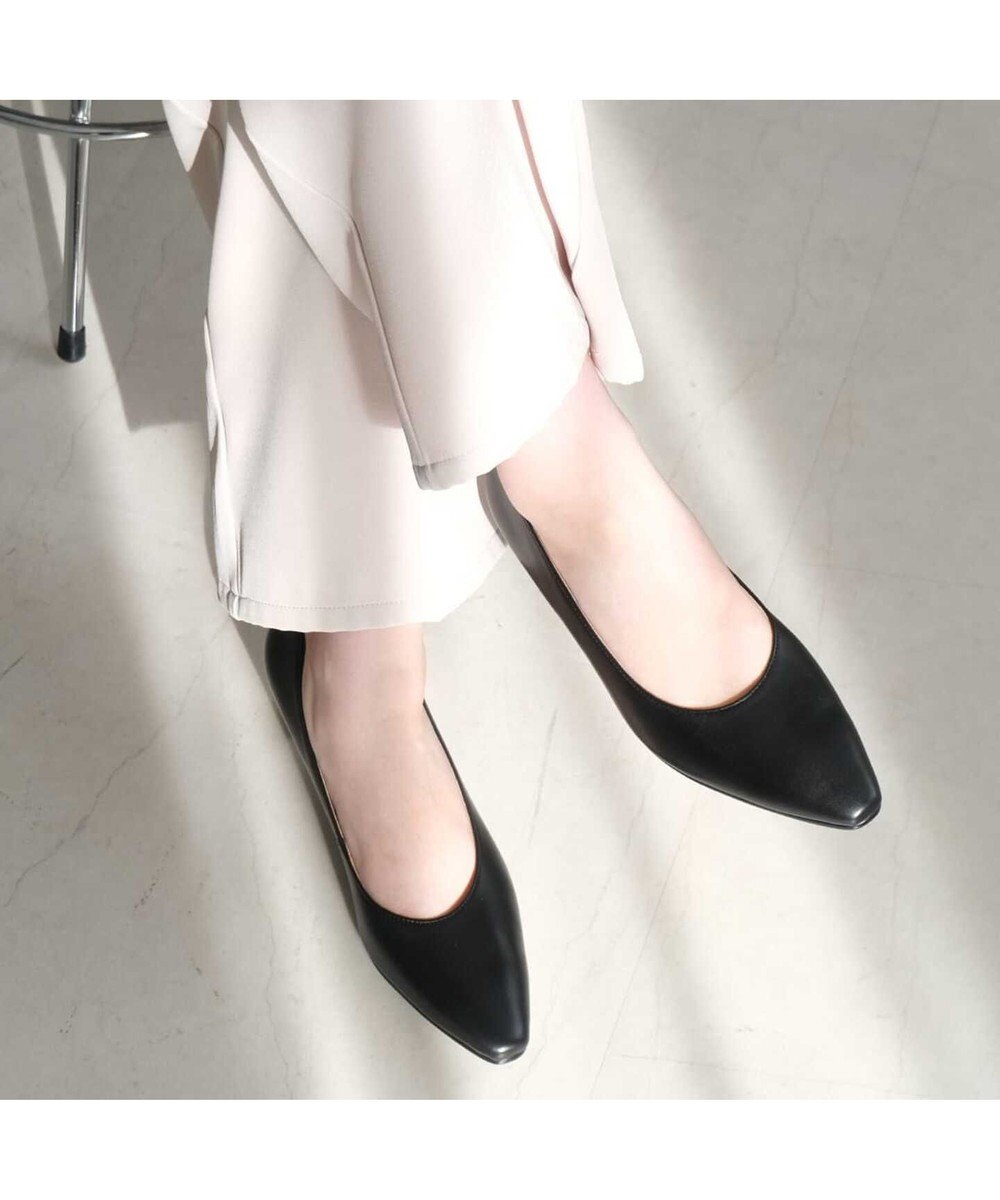 Pointer 【5cmヒール】日本製 高級本革プレーンパンプス 