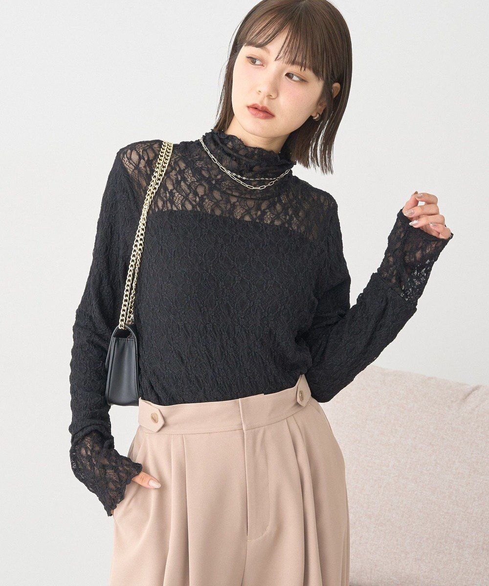 earth music&ecology 【吸湿発熱】あったかフェミニンインナー（ハイネック） 