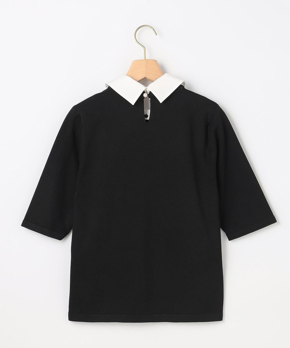 組曲 S 【組曲×setsuko sagittaire】ボンボンフラワー襟付き ニット 