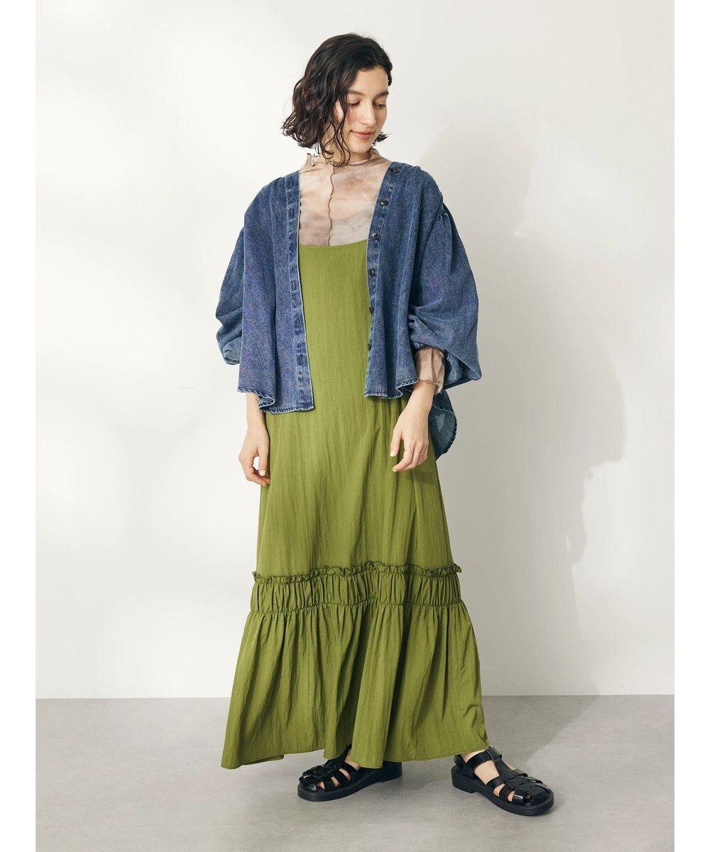 CRAFT STANDARD BOUTIQUE 切替ティアードキャミワンピース 