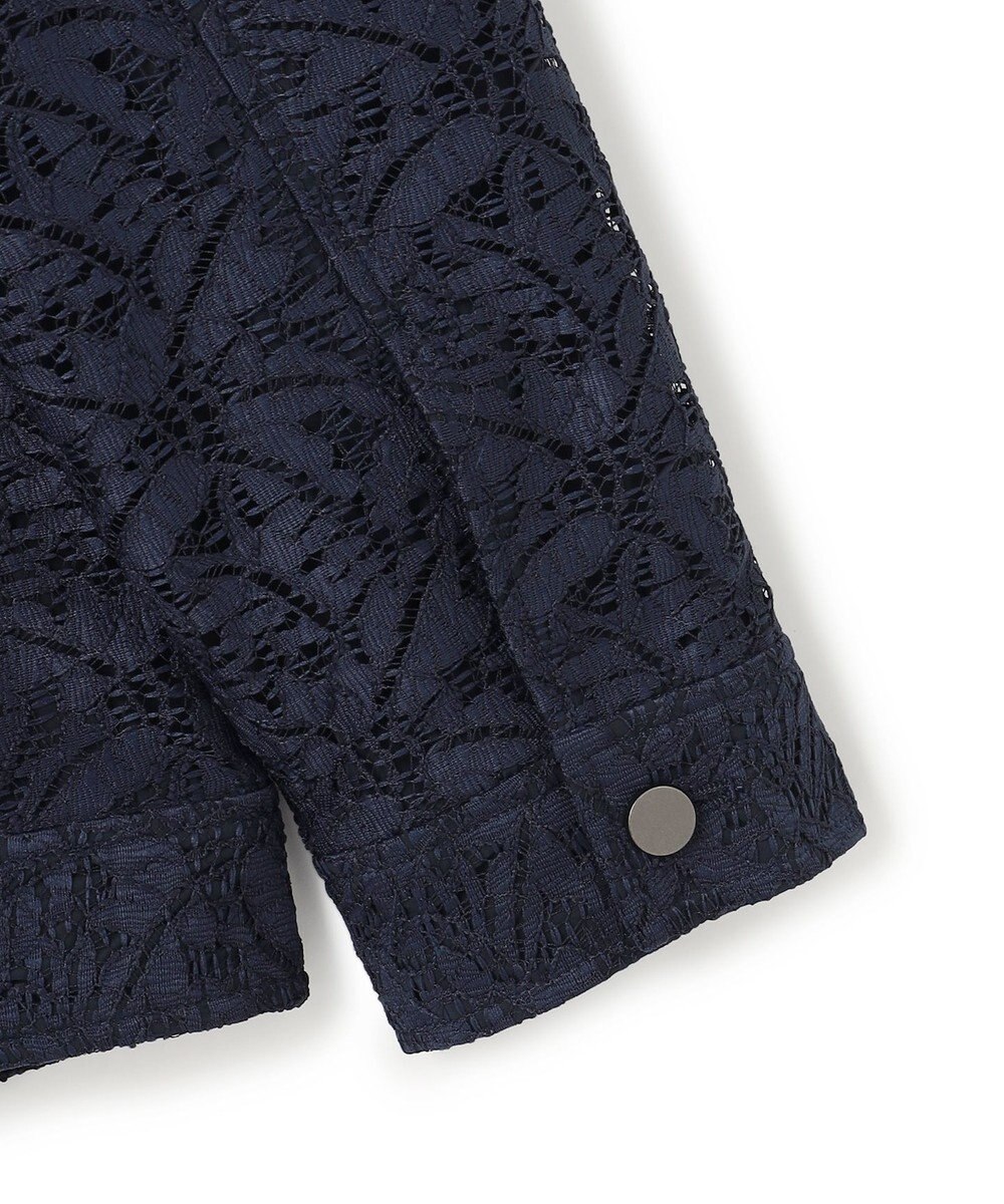 ICB L 【洗える】リーフラッセルレース ジャケット 