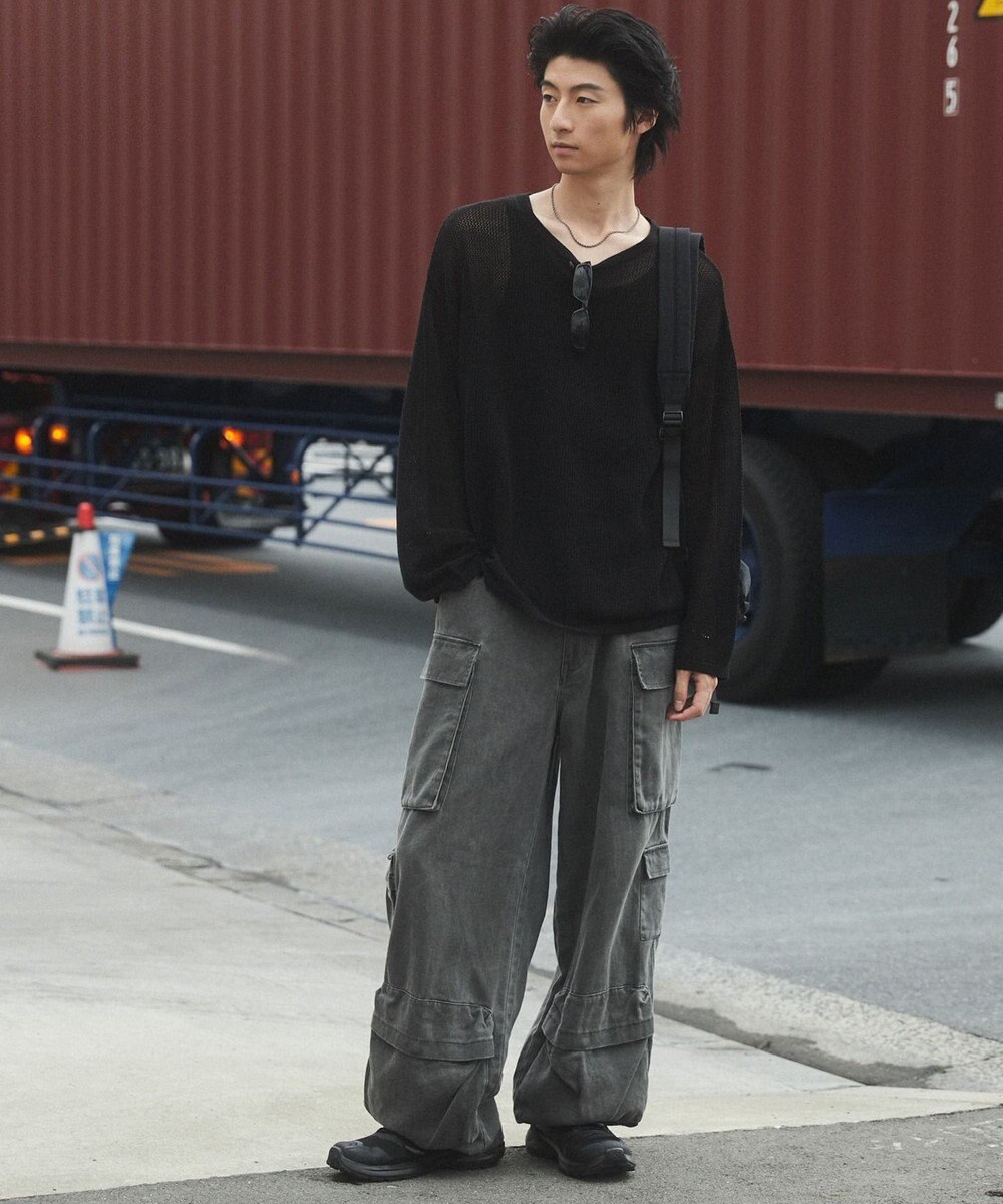 WEGO メッシュニットプルオーバー（LS） 