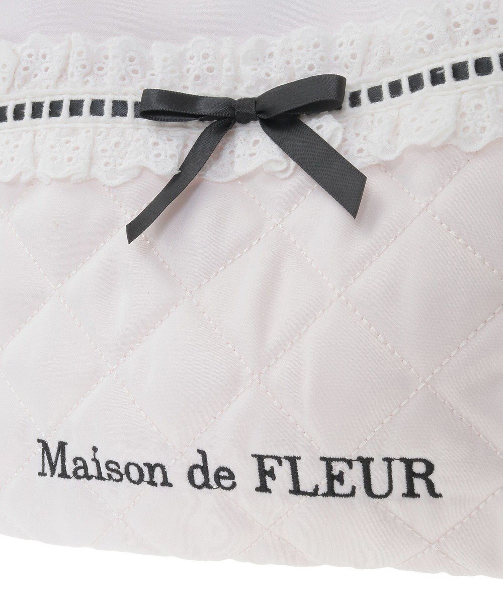 Maison de FLEUR コットンフリル2Wayトートバッグ 