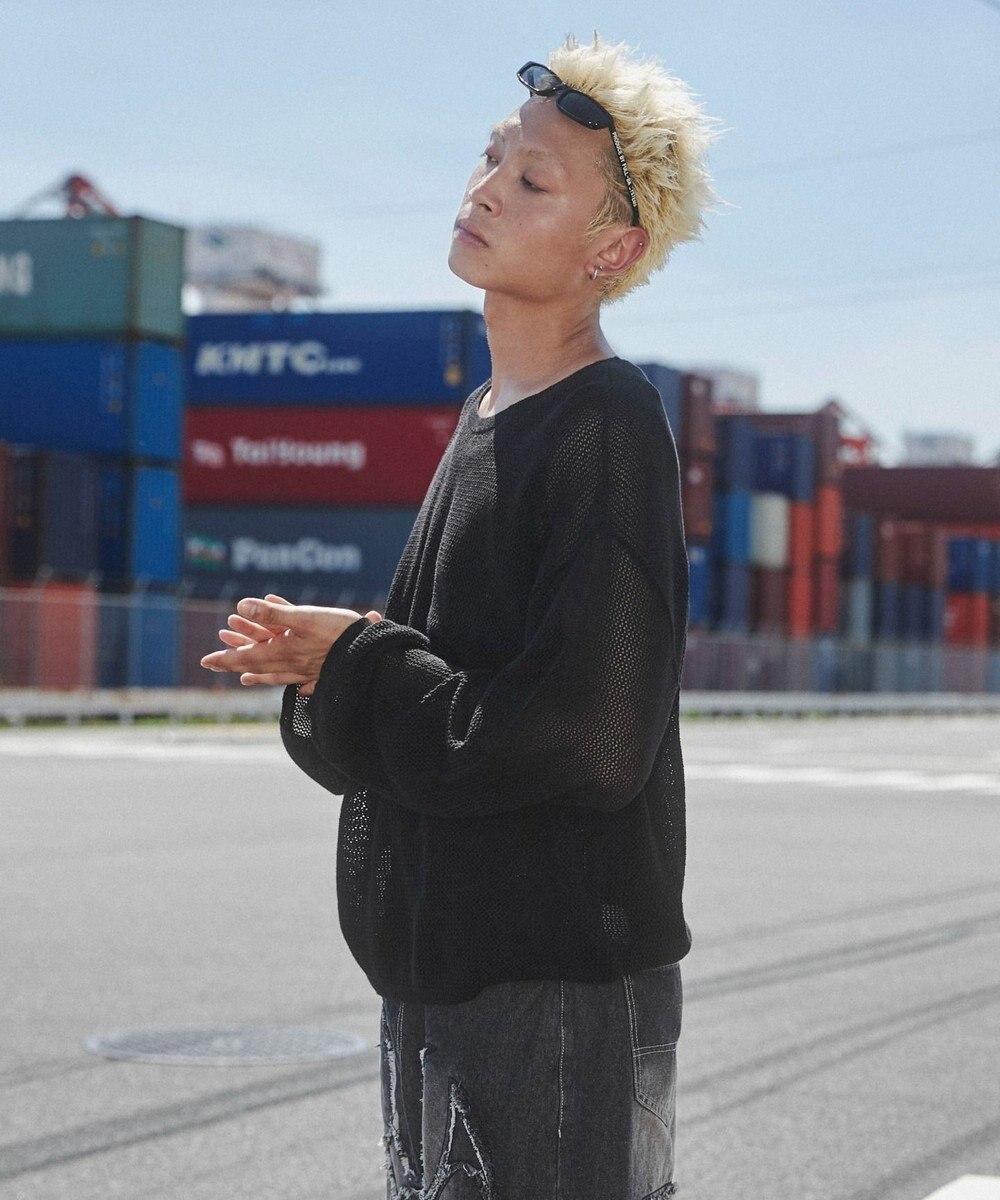 WEGO メッシュニットプルオーバー（LS） 