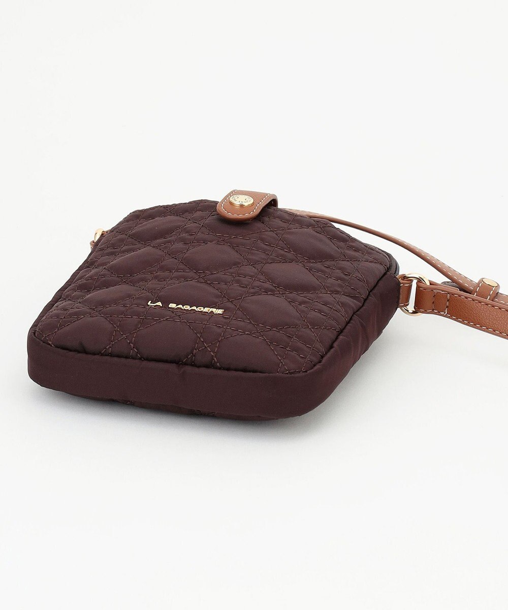 LA BAGAGERIE グリッドキルティングミニショルダー 