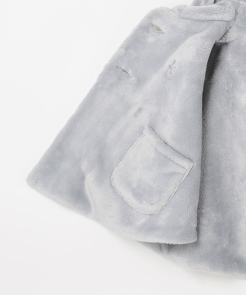 組曲 KIDS 【90㎝】あったかリバーシブルマント 