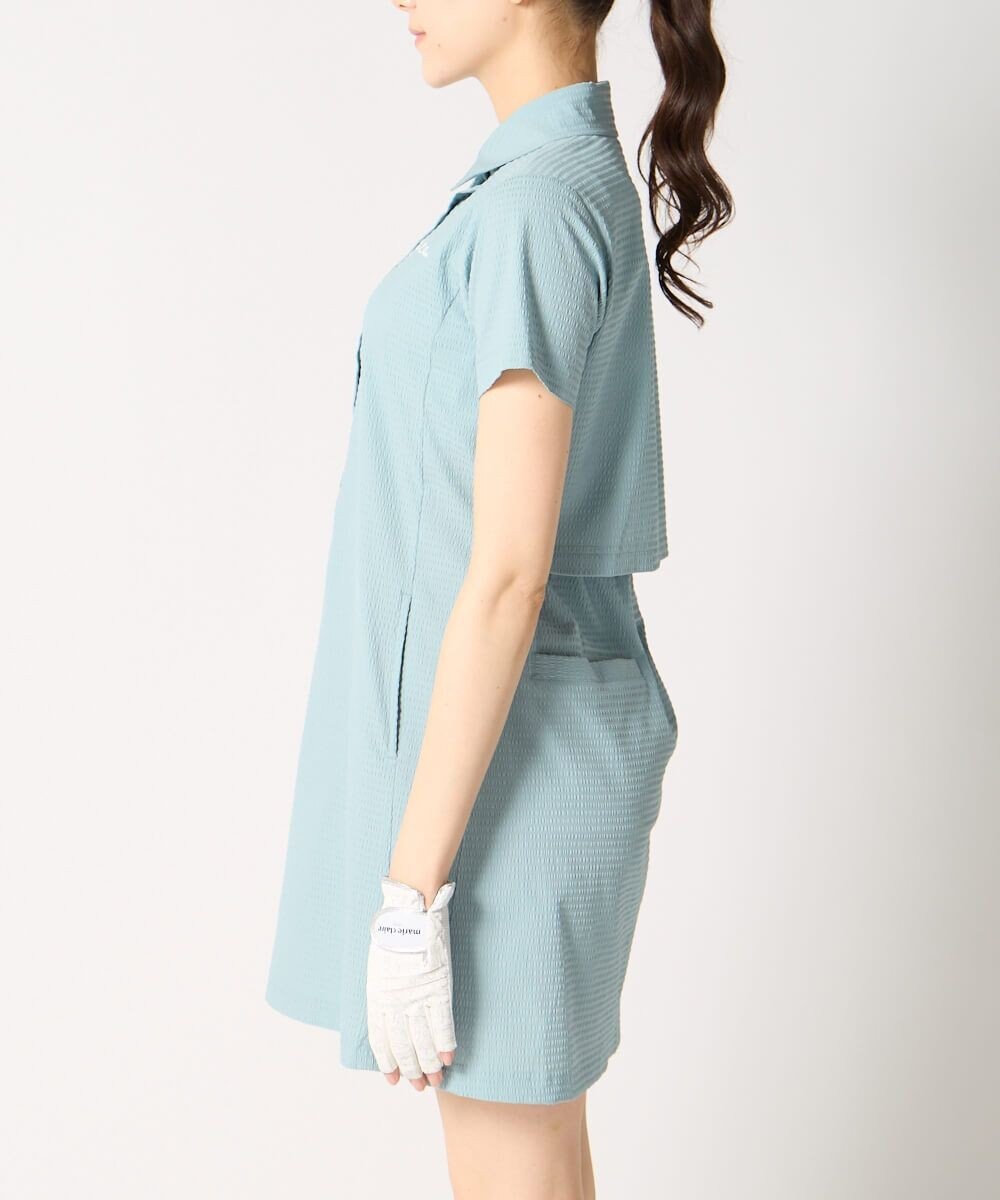 FILA GOLF／marie claire 【marie claire SPORT】 シアサッカーワンピース 