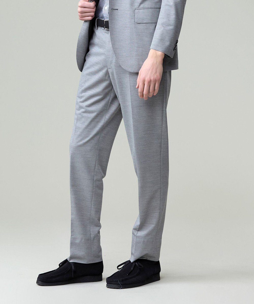 J.PRESS MEN プールに浮いているような快適な着心地【ストレッチ / 洗える / 吸水速乾/ 接触冷感】【J.PRESS-POOL WOOL】ジャージーセットアップ スラックス 