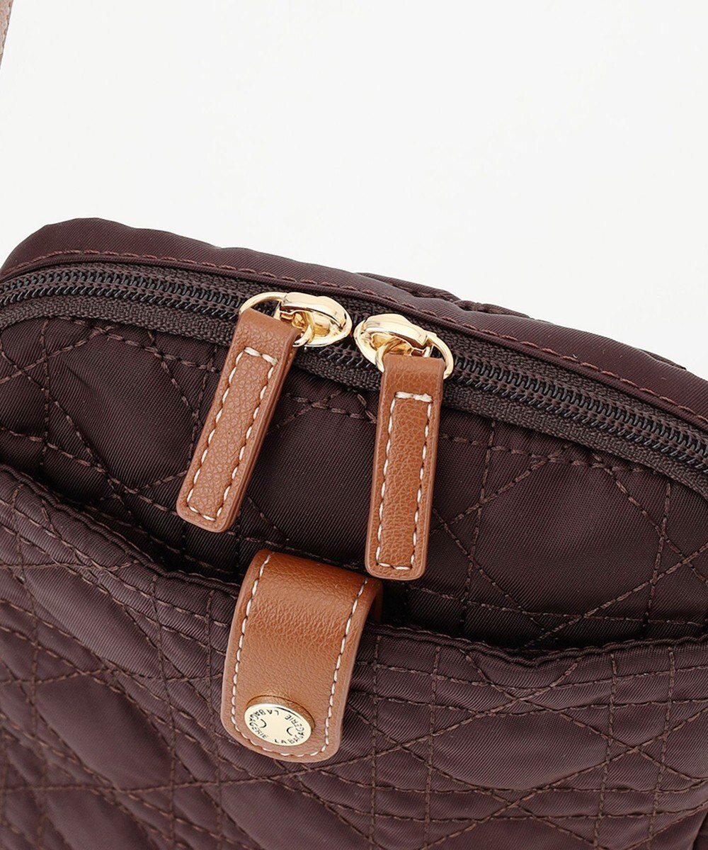 LA BAGAGERIE グリッドキルティングミニショルダー 