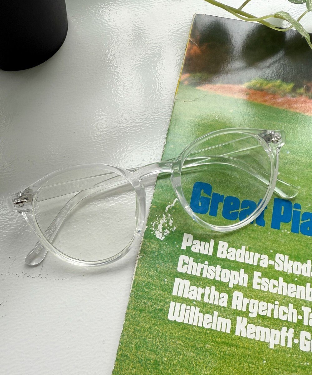 WEGO 【ユニセックス着用ITEM】セルフレームクリアレンズアイウェア 